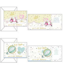 Biglietto auguri Matrimonio - 11,7 x 17 cm - 4 soggetti assortiti - Kartos