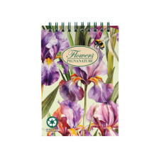 Blocco spirale Nature Flowers - A5 - 5mm - 50 fogli - 80 gr - spiralato sul lato corto - Pigna