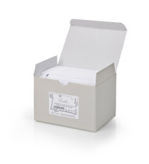 Scatola 100 biglietti + 100 buste - Lutto - bianco - 9 x 14 cm - Rex Sadoch