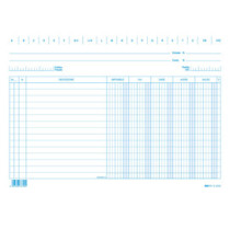 Schede dare/avere/saldo/iva - 17 x 24 cm (orizzontale) - Edipro - conf. 100 pezzi