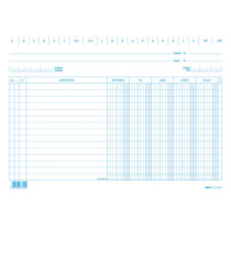 Schede dare/avere/saldo/iva - 17 x 24 cm (orizzontale) - Edipro - conf. 100 pezzi