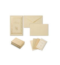 Taschetta 10 biglietti + 10 buste - Natura - 9 x 14 cm - colori assortiti - Rex Sadoch