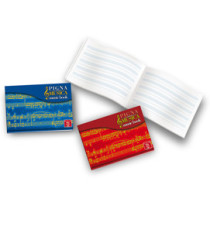 Album Musica - 17x24cm - 5 pentagrammi - 16 fogli - 85gr - Pigna