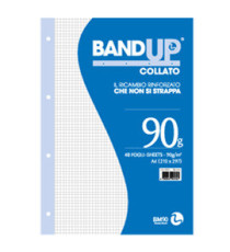 Blocco collato BandUp - A4 - 4mm - 40 fogli - 90gr - fori rinforzati - BM