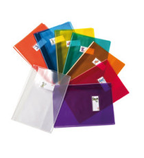 Coprimaxi Cristallo - A4 - PVC - 140 mic - c/alette - giallo trasparente - Colorosa