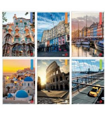 Maxiquaderno Città fantasia - A4 - 4mm - 40+2 fogli - 80gr - BM