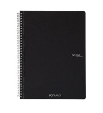 Maxiquaderno Ecoqua original - A4 - 90 gr - 1 rigo - 70 fogli - nero  - spiralato - Fabriano