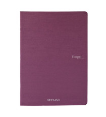 Maxiquaderno Ecoqua original PM - A4  - 5mm - 40 fogli - 90gr - vino - Fabriano