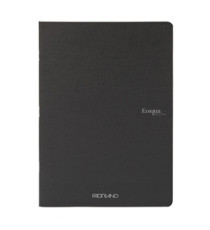 Maxiquaderno Ecoqua original PM - A4 - 1 rigo - 40 fogli - nero - 90gr - Fabriano