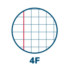 Maxiquaderno Monocromo - A4 -  4mm c/margine  - 38 fogli - 100gr - Pigna