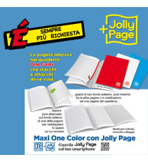 Maxiquaderno One Color - A4 -  5 mm c/margine - 18+1 fogli - 100 gr - Blasetti