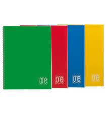 Maxiquaderno One Color - A4 - 5mm - 60 fogli - 80 gr - s/fori - spiralato - Blasetti