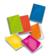 Quaderno Monocromo - A5 - 5mm - 70 fogli - 80gr - c/fori - spiralato - Pigna