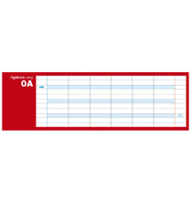 Ricambi didattici forati - A4 - rigo di 1a - 100 gr -Blasetti - conf. 40 pezzi
