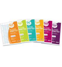 Ricambi didattici forati - A4 - rigo di 3a - 100 gr - Blasetti - conf. 40 pezzi