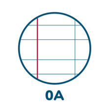 Ricambi forati rinforzati Pignaric - A4 - rigo di 1a - 80gr - Pigna - conf. 40 pezzi