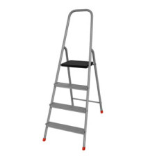 Scala domestica Stella Basic - 3 gradini - alluminio - Marchetti