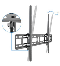 Supporto TV da muro - 42''- 80'' - inclinabile - nero - Irradio