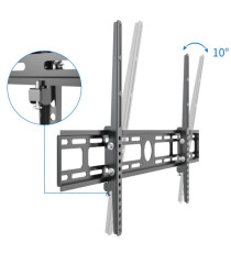 Supporto TV da muro - 42''- 80'' - inclinabile - nero - Irradio