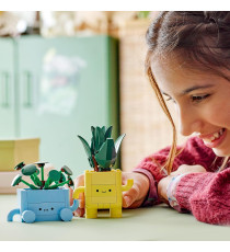 Lego The Botanical Collection - Piantine felici - Lego 10349 2 Piante, 2 Vasi e Facce Intercambiabili 217pz Anni 9+