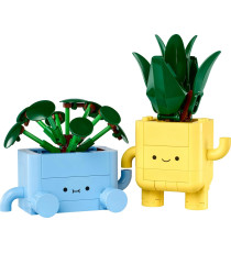 Lego The Botanical Collection - Piantine felici - Lego 10349 2 Piante, 2 Vasi e Facce Intercambiabili 217pz Anni 9+