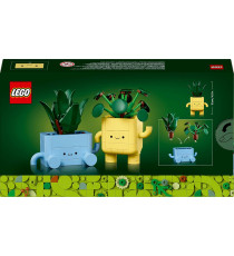 Lego The Botanical Collection - Piantine felici - Lego 10349 2 Piante, 2 Vasi e Facce Intercambiabili 217pz Anni 9+