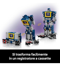 Lego Icons - Transformers: Soundwave - Lego 10358 Esclusivo con Figure Trasformabili tra cui Laserbeak e Ravage 1505pz Anni 18+