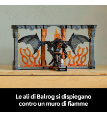 Lego Icons - Il Signore degli Anelli: Book Nook del Balrog - Lego 10367 con Gandalf il Grigio e Balrog 1201pz Anni 18+