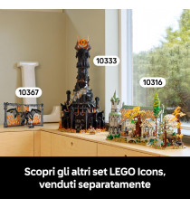 Lego Icons - Il Signore degli Anelli: Book Nook del Balrog - Lego 10367 con Gandalf il Grigio e Balrog 1201pz Anni 18+