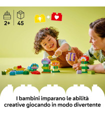 Lego Duplo - Giardino e fiori creativi - Lego 10444 con fiori e numeri 45pz Anni 2+
