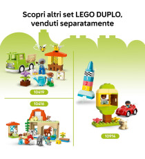 Lego Duplo - Giardino e fiori creativi - Lego 10444 con fiori e numeri 45pz Anni 2+