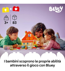 Lego Duplo Bluey - Casa della Famiglia di Bluey con gioco di memoria - Lego 10459 Con 3 Personaggi, Casetta 83pz Anni 3+
