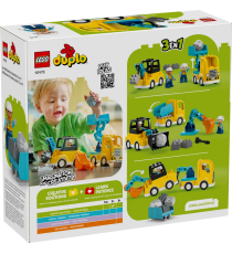 Lego Duplo - Veicoli da cantiere 3 in 1 - Lego 10475 include 2 personaggi 22pz Anni 2+