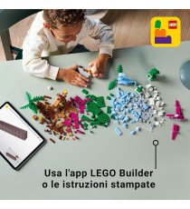 Lego Classic - Dinosauri creativi - Lego 11041 T. rex , il triceratopo, il pterosauro, il brontosauro 450pz Anni 5+