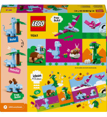 Lego Classic - Dinosauri creativi - Lego 11041 T. rex , il triceratopo, il pterosauro, il brontosauro 450pz Anni 5+