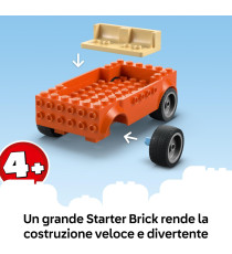Lego Bluey - Vacanza sulla spiaggia della famiglia di Bluey - Lego 11202 Bingo e Chilli, 2 Surf, Castello Sabbia 133pz Anni 4+