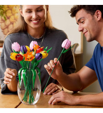 Lego The Botanical Collection - Bouquet di tulipani - Lego 11501 14 Tulipani Artificiali in 5 Colori Anni 18+ 576pz