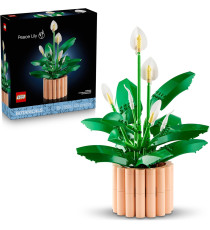 Lego The Botanical Collection - Spatifillo - Lego 11504 con Vaso - con Fiori Bianchi Finti e Boccioli Anni 18+ 474pz