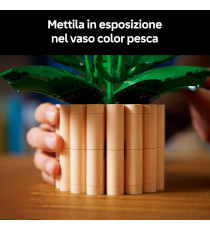 Lego The Botanical Collection - Spatifillo - Lego 11504 con Vaso - con Fiori Bianchi Finti e Boccioli Anni 18+ 474pz