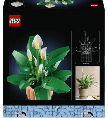 Lego The Botanical Collection - Spatifillo - Lego 11504 con Vaso - con Fiori Bianchi Finti e Boccioli Anni 18+ 474pz