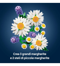 Lego The Botanical Collection - Margherite - Lego 11508 3 grandi margherite , 2 steli di margheritine,3 lavande Anni 9+ 133pz