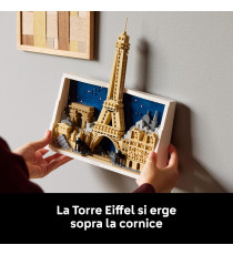 Lego Architecture - Parigi – La città dell’amore - Lego 21064 Parete 3D con Paesaggio Parigino Anni 18+ 958pz