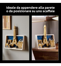Lego Architecture - Parigi – La città dell’amore - Lego 21064 Parete 3D con Paesaggio Parigino Anni 18+ 958pz