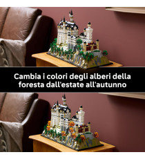 Lego Architecture - Castello di Neuschwanstein - Lego 21063 con Torri, Cortile e Interni Ricchi di Dettagli Anni 18+ 3455pz