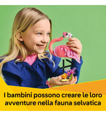 Lego Creator 3in1 - Animali selvatici: fenicottero rosa - Lego 31170 Si Trasforma in Pappagallo Cacatua o Axolotl Anni 8+ 288pz