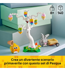 Lego Creator - Coniglietto pasquale e caccia alle uova - LEGO 40808 con Figure di Coniglio e Uccellino Anni 8+ 140pz