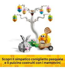 Lego Creator - Coniglietto pasquale e caccia alle uova - LEGO 40808 con Figure di Coniglio e Uccellino Anni 8+ 140pz