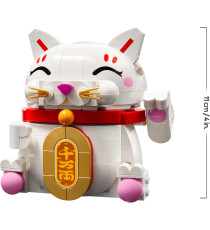 Lego Creator - Gatto della fortuna - LEGO 40813 con Zampa che Saluta, Moneta d'Oro Anni 9+ 280pz