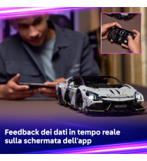 Lego Technic - Super Sports Car Lamborghini Revuelto - Lego 42214 Auto Telecomandata con Luci, Sterzo e Batteria Anni 10+ 1135pz