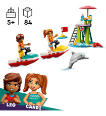 Lego Friends - Moto d’acqua - Lego 42623 con 2 Mini Bamboline e Delfino 84pz  Anni 5+
